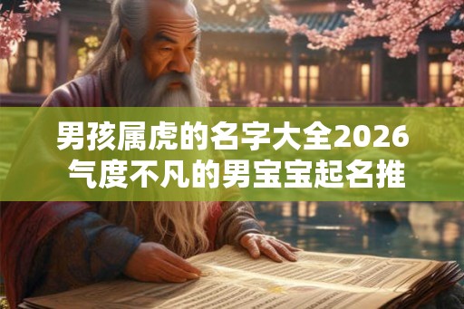 男孩属虎的名字大全2026 气度不凡的男宝宝起名推荐