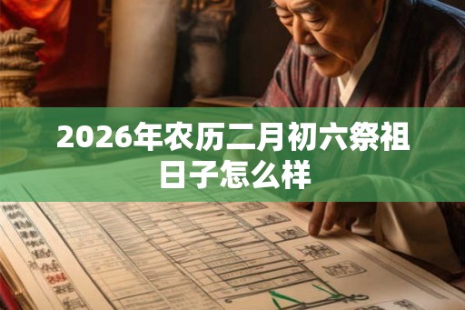 2026年农历二月初六祭祖日子怎么样