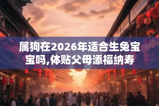 属狗在2026年适合生兔宝宝吗,体贴父母添福纳寿