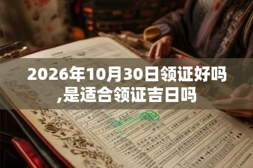 2026年10月30日领证好吗,是适合领证吉日吗