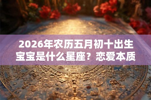 2026年农历五月初十出生宝宝是什么星座?恋爱本质是什么? 2026年农历五月初十出生宝宝是什么星座?恋爱本质是什么?