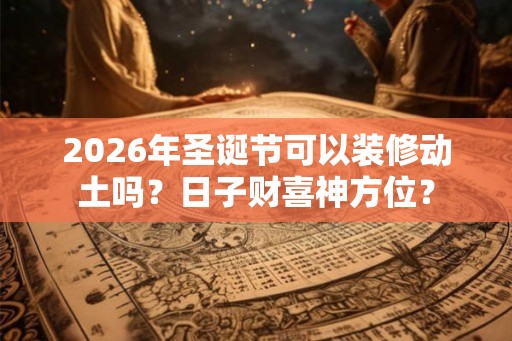 2026年圣诞节可以装修动土吗？日子财喜神方位？
