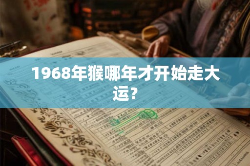 1968年猴哪年才开始走大运? 1968年猴哪年才开始走大运?
