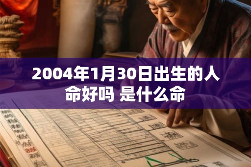 2004年1月30日出生的人命好吗 是什么命
