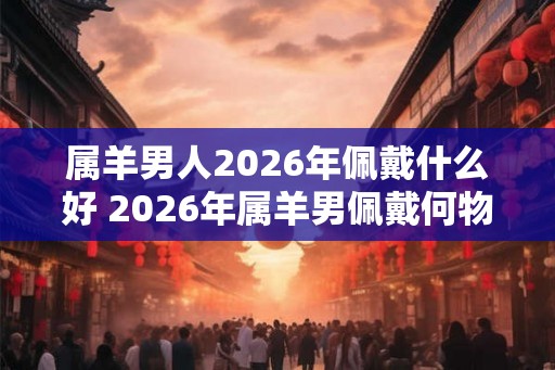 属羊男人2026年佩戴什么好 2026年属羊男佩戴何物 属羊男人2026年佩戴什么好 2026年属羊男佩戴何物
