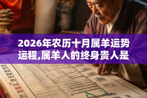 2026年农历十月属羊运势运程,属羊人的终身贵人是谁