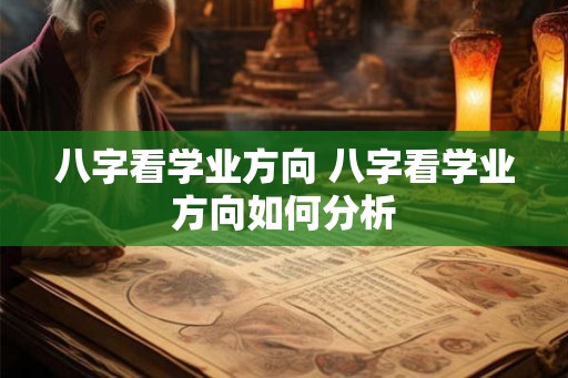 八字看学业方向 八字看学业方向如何分析