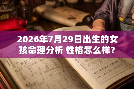 2026年7月29日出生的女孩命理分析 性格怎么样？