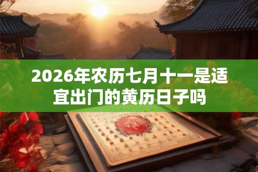2026年农历七月十一是适宜出门的黄历日子吗 2026年农历七月十一是适宜出门的黄历日子吗