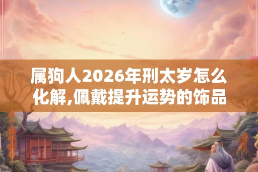 属狗人2026年刑太岁怎么化解,佩戴提升运势的饰品 属狗人2026年刑太岁怎么化解,佩戴提升运势的饰品