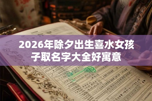 2026年除夕出生喜水女孩子取名字大全好寓意 2026年除夕出生喜水女孩子取名字大全好寓意