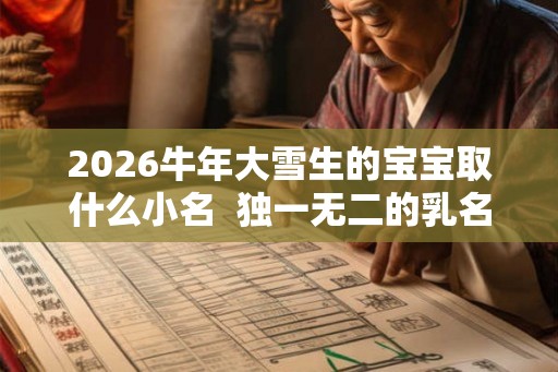 2026牛年大雪生的宝宝取什么小名  独一无二的乳名大全