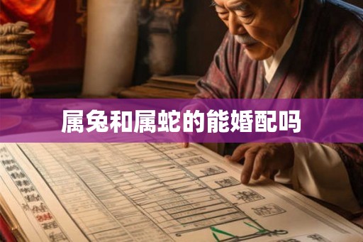 属兔和属蛇的能婚配吗
