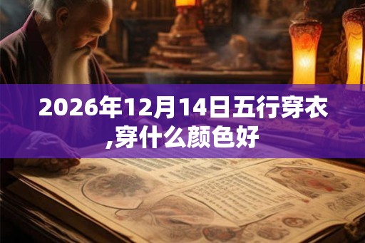 2026年12月14日五行穿衣,穿什么颜色好