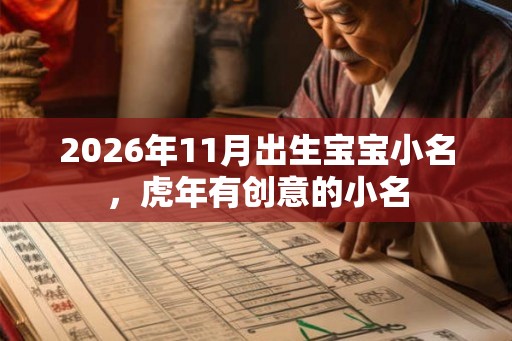 2026年11月出生宝宝小名,虎年有创意的小名 2026年11月出生宝宝小名,虎年有创意的小名