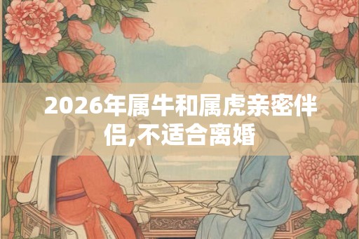 2026年属牛和属虎亲密伴侣,不适合离婚