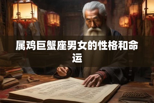 属鸡巨蟹座男女的性格和命运 属鸡巨蟹座男女的性格和命运