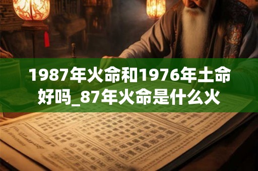 1987年火命和1976年土命好吗_87年火命是什么火