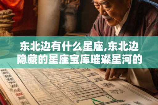 东北边有什么星座,东北边隐藏的星座宝库璀璨星河的秘密