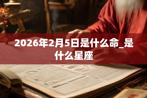 2026年2月5日是什么命_是什么星座