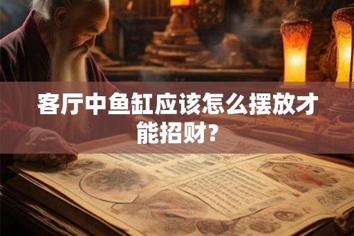 客厅中鱼缸应该怎么摆放才能招财？