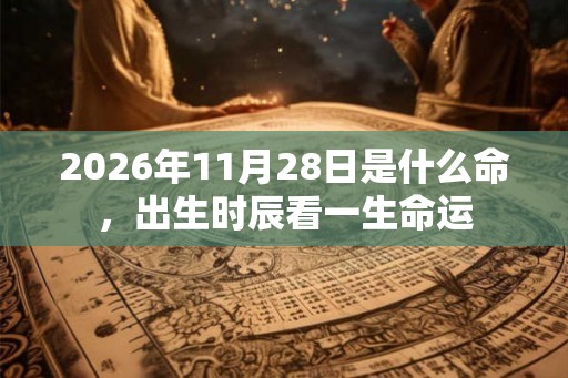 2026年11月28日是什么命，出生时辰看一生命运