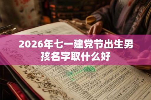 2026年七一建党节出生男孩名字取什么好