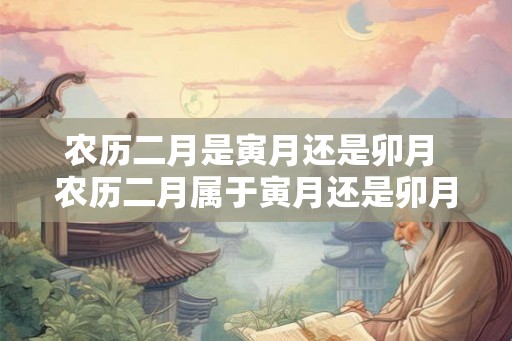 农历二月是寅月还是卯月 农历二月属于寅月还是卯月