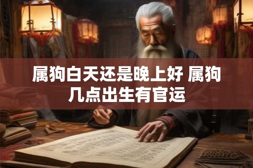 属狗白天还是晚上好 属狗几点出生有官运 属狗白天还是晚上好 属狗几点出生有官运