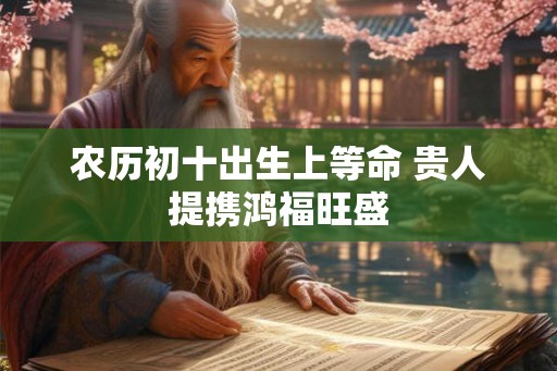 农历初十出生上等命 贵人提携鸿福旺盛