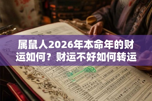 属鼠人2026年本命年的财运如何？财运不好如何转运？