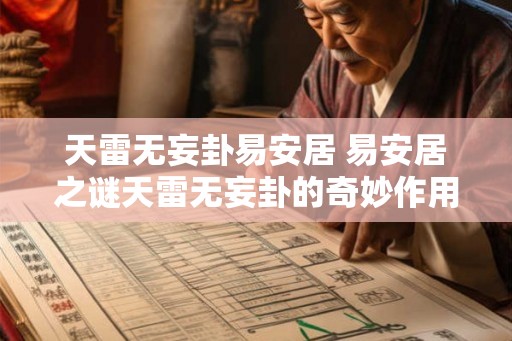 天雷无妄卦易安居 易安居之谜天雷无妄卦的奇妙作用