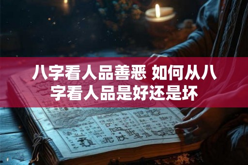 八字看人品善恶 如何从八字看人品是好还是坏 八字看人品善恶 如何从八字看人品是好还是坏