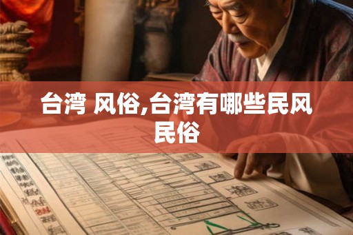 台湾 风俗,台湾有哪些民风民俗