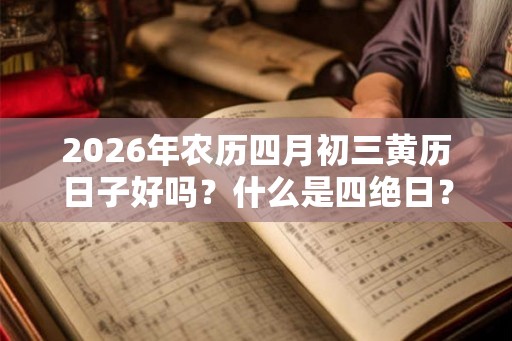 2026年农历四月初三黄历日子好吗？什么是四绝日？