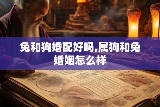 兔和狗婚配好吗,属狗和兔婚姻怎么样