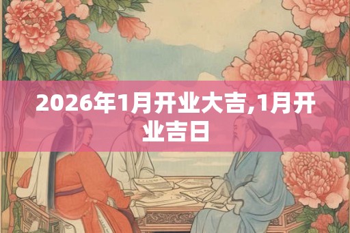 2026年1月开业大吉,1月开业吉日