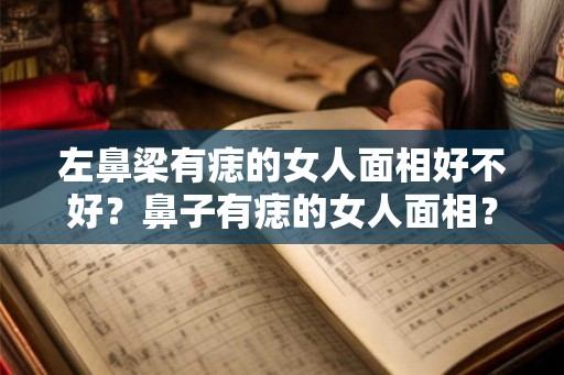 左鼻梁有痣的女人面相好不好？鼻子有痣的女人面相？