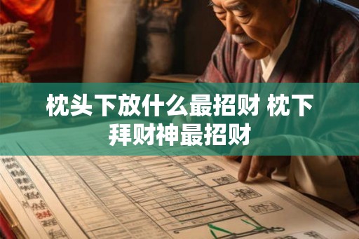 枕头下放什么最招财 枕下拜财神最招财