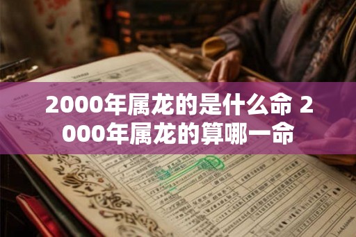 2000年属龙的是什么命 2000年属龙的算哪一命 2000年属龙的是什么命 2000年属龙的算哪一命