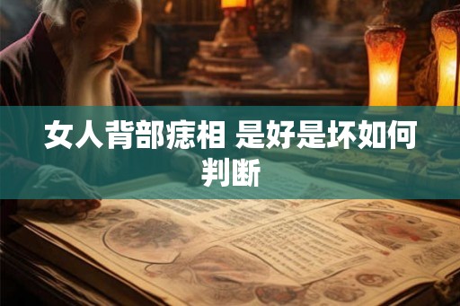 女人背部痣相 是好是坏如何判断