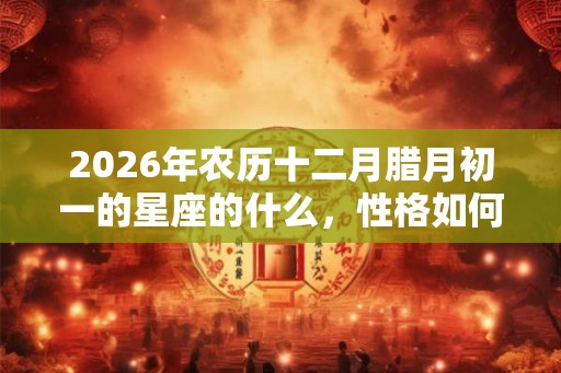 2026年农历十二月腊月初一的星座的什么，性格如何？