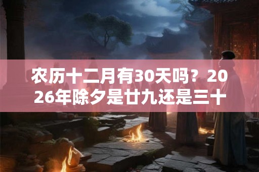 农历十二月有30天吗?2026年除夕是廿九还是三十 农历十二月有30天吗?2026年除夕是廿九还是三十