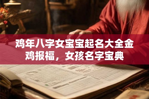 鸡年八字女宝宝起名大全金鸡报福，女孩名字宝典