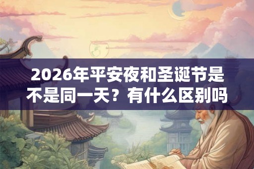 2026年平安夜和圣诞节是不是同一天?有什么区别吗? 2026年平安夜和圣诞节是不是同一天?有什么区别吗?