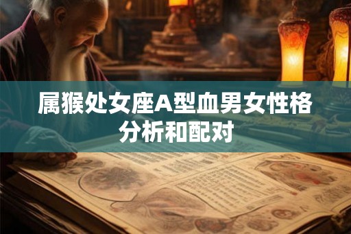 属猴处女座A型血男女性格分析和配对