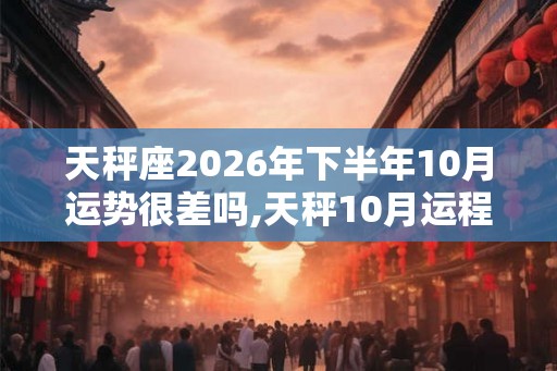 天秤座2026年下半年10月运势很差吗,天秤10月运程