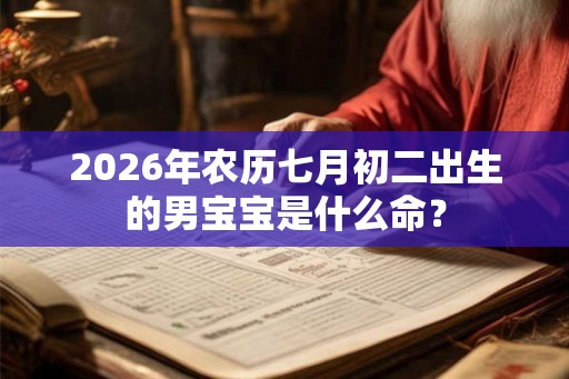 2026年农历七月初二出生的男宝宝是什么命? 2026年农历七月初二出生的男宝宝是什么命?