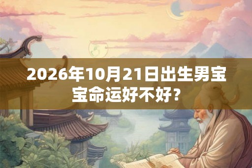 2026年10月21日出生男宝宝命运好不好? 2026年10月21日出生男宝宝命运好不好?