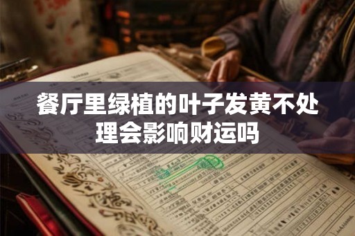 餐厅里绿植的叶子发黄不处理会影响财运吗